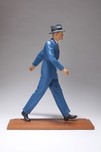 American Art Deco Shoe Advertising Character - Stylish Metal Figure